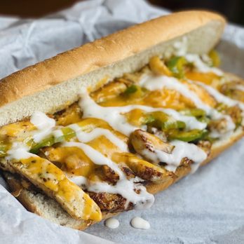 Cheesesteak Rebellion signature dishes Rebel WhizTeriyaki CheesesteakChicken Cheesesteak